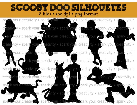 Items similar to Scooby Doo Silhouettes // Fred, Shaggy, Scooby Dooby ...