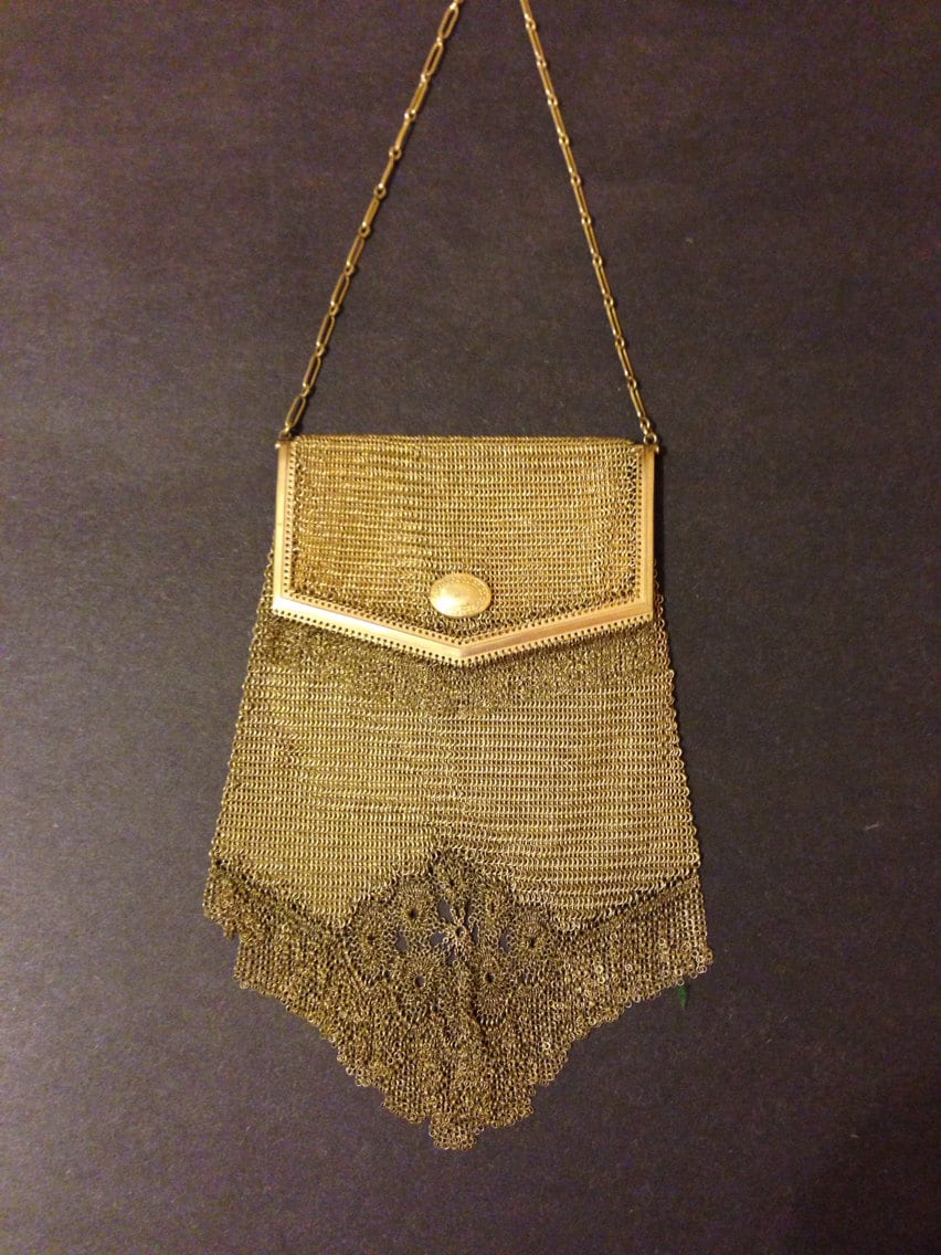Whiting and Davis Antique Chain Mail Mesh Purse