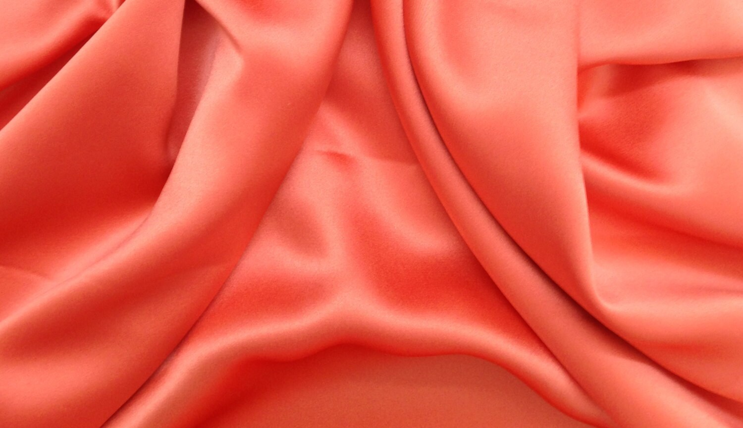 Coral Silk Charmeuse Fabric by the yard by IntlPleating on Etsy