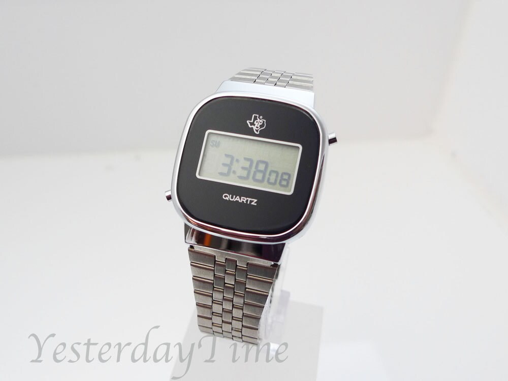 texas instruments lcd quartz watch