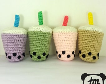 Boba Milk Tea Amigurumi Plush / Bubble Tea
