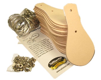 Leather Key Fob Kit 2" x 3-1/8" 25 pack