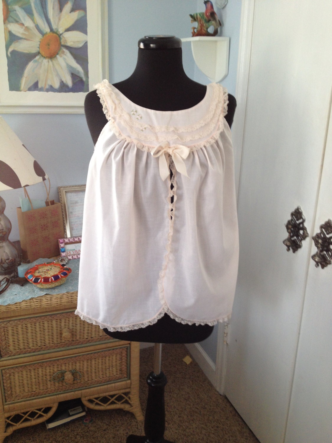 Vintage Shadowline baby doll pajamas