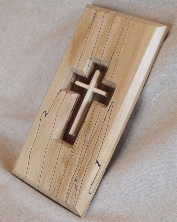 Items similar to Wooden Christian Cross Wall Hanging on Etsy
