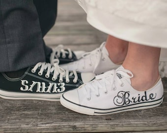 MADE TO ORDER - Bride & Groom Wedding Converse