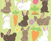 80% OFF SALE bunny clipart commercial use, vector graphics, digital clip art, digital images - CL507 Il_170x135