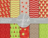 80% OFF SALE Christmas digital paper, commercial use, scrapbook papers, background - PS561 Il_170x135