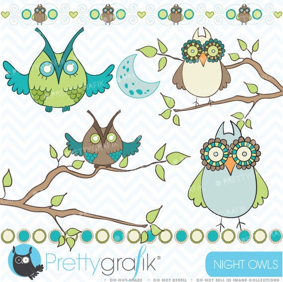 Owl clipart commercial use, vector graphics, digital clip art, digital images - CL438 Il_570xn