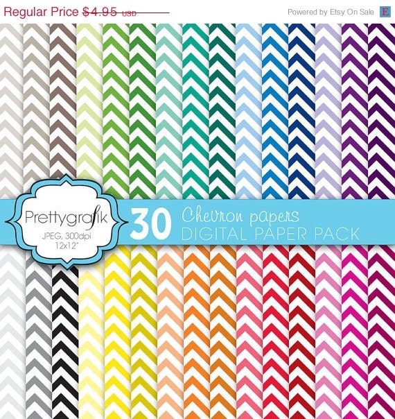 40% OFF SALE chevron digital paper, commercial use, scrapbook papers, background - PS565 Il_570xn