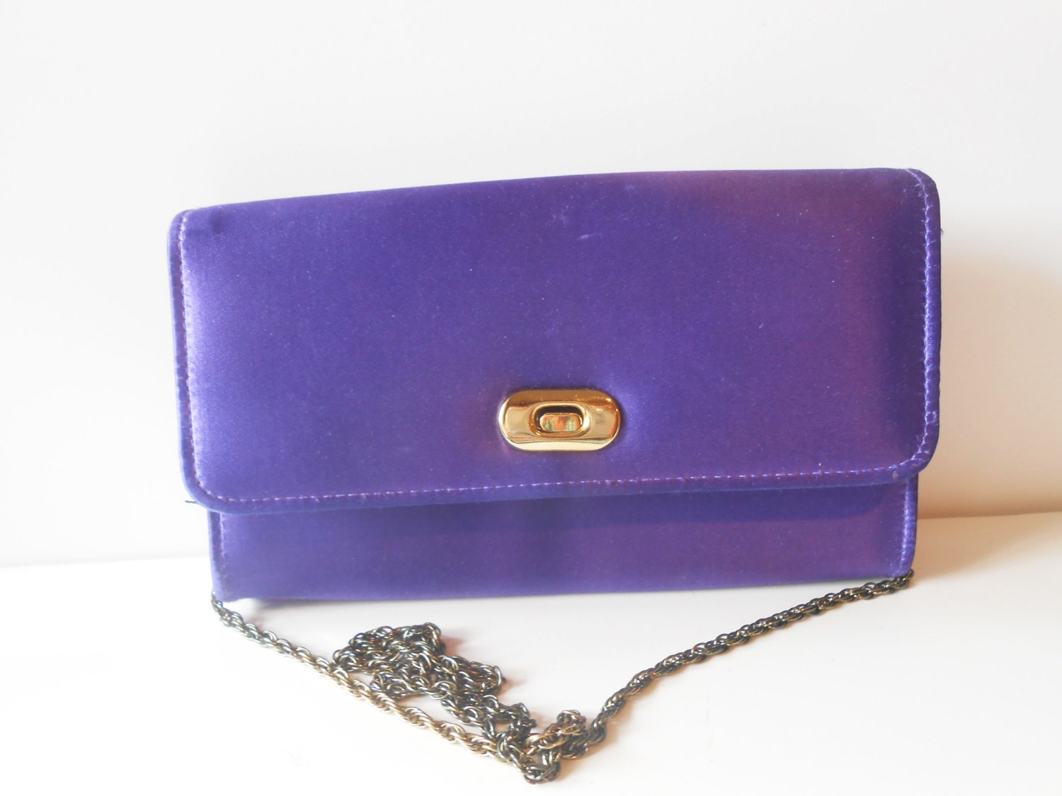 Purple Evening Bag Vintage Purse Purple Clutch Bag Purple