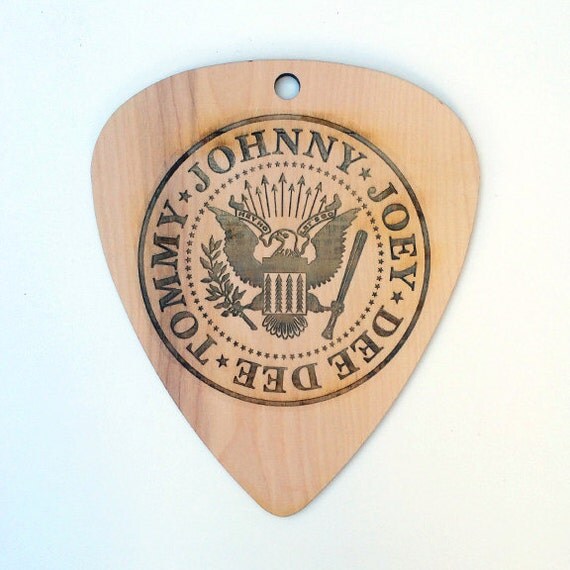 8x10 Lasercut Guitar Pick Wall Art by Nanogramstore on Etsy