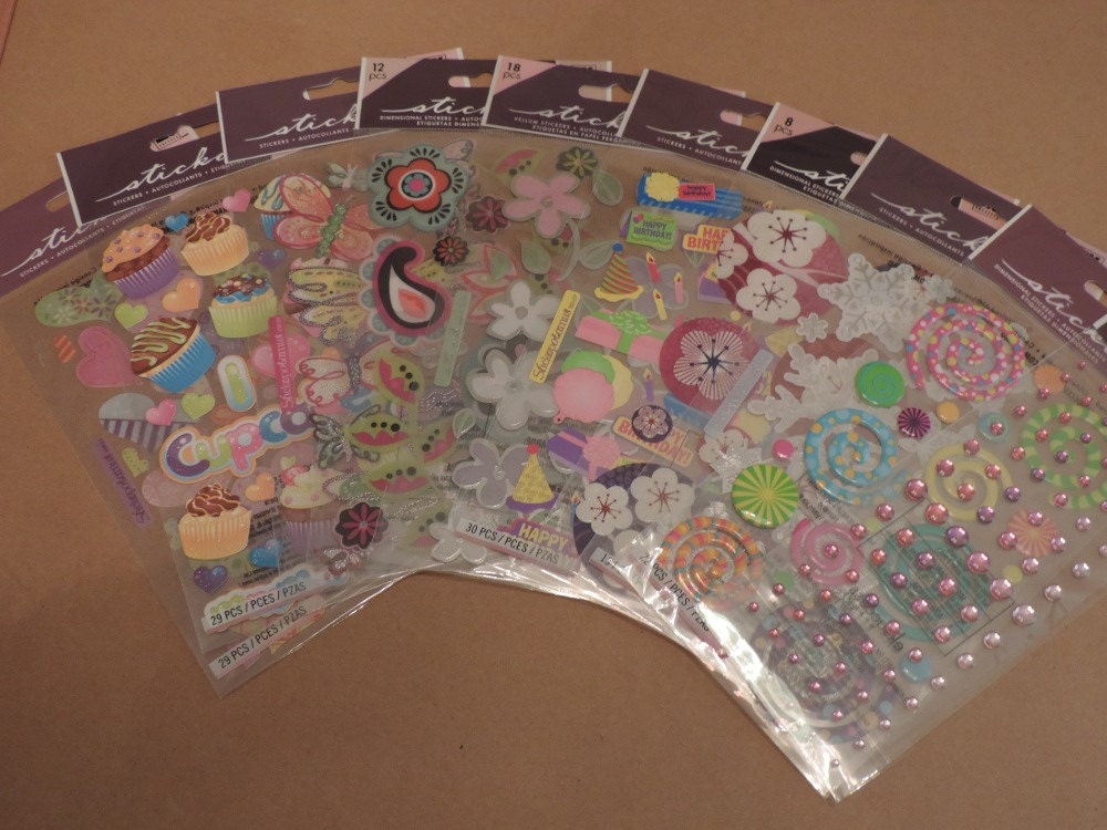 Scrapbook Sticker collection Set of 10 packages