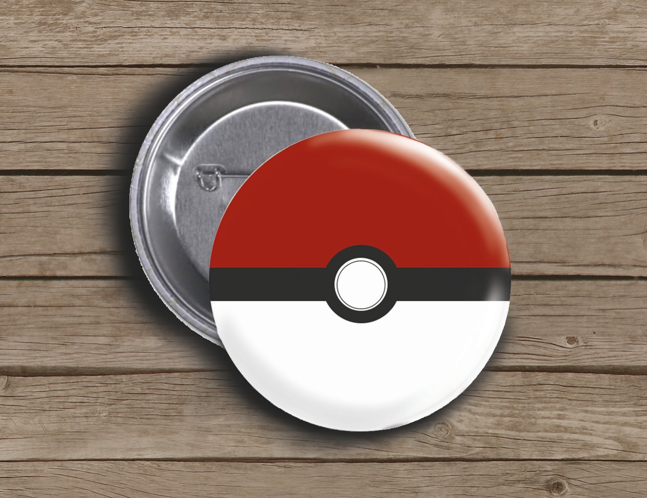 Funny Buttons And Stuff: Pokeball Pinback Button - Pokéball on 1.5 inch ...