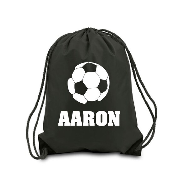 Personalized Drawstring Bag Black Sports Drawstring Back Pack