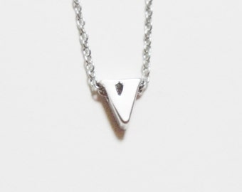 ... minimal jewerly white gold plated chain simple gift for her under 15