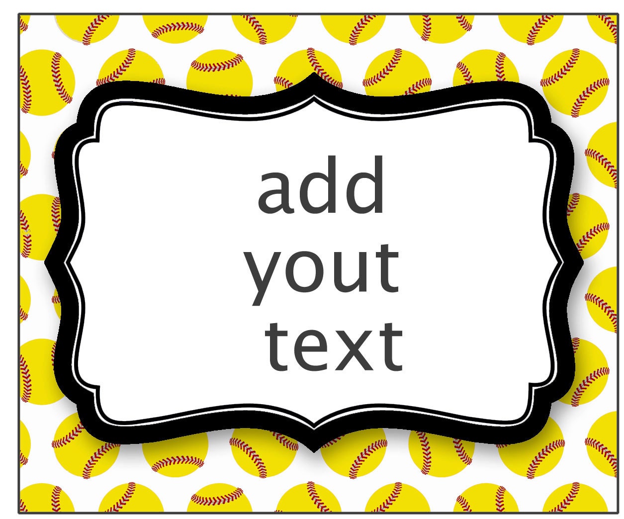 printable softball tags or labels ill add your text then