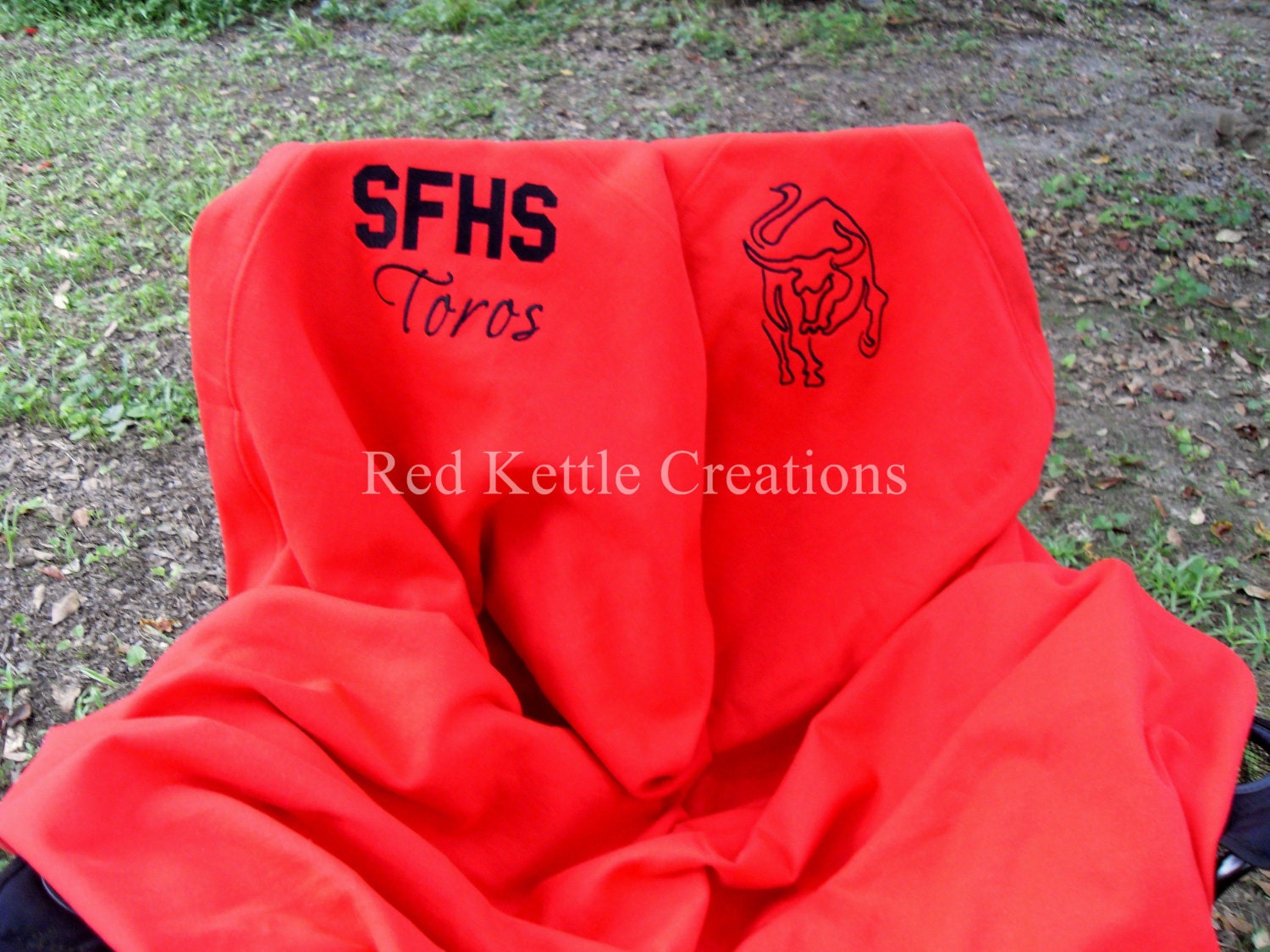 Personalized Stadium Blanket High School or by RedKettleCreations