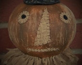 Primitive Pumpkin Doll, Pumpkin Doll, Primitive Pumpkin, Halloween Doll, Halloween Pumpkin, Witch Doll, Primitive Witch Doll OFG HAFAIR FAAP