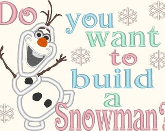 crochet pattern applique free olaf ld Olaf from a Frozen Bui Snowman Embroidery Want To Do Applique You