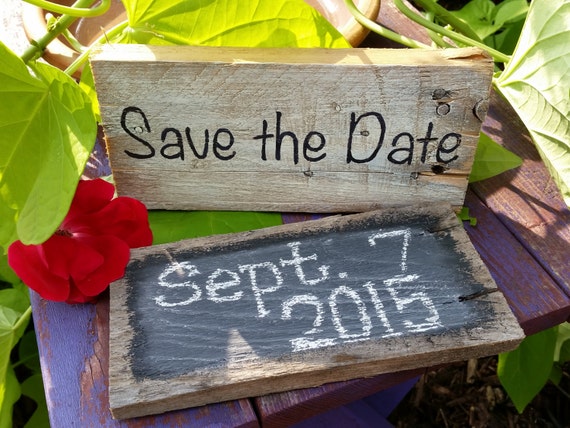 Rustic Save The Date Signs 2