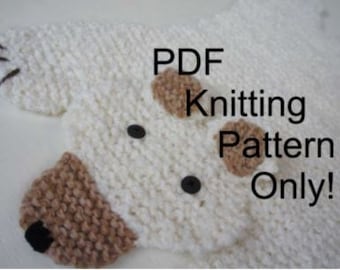 PDF KNITTING PATTERN - Bear rug