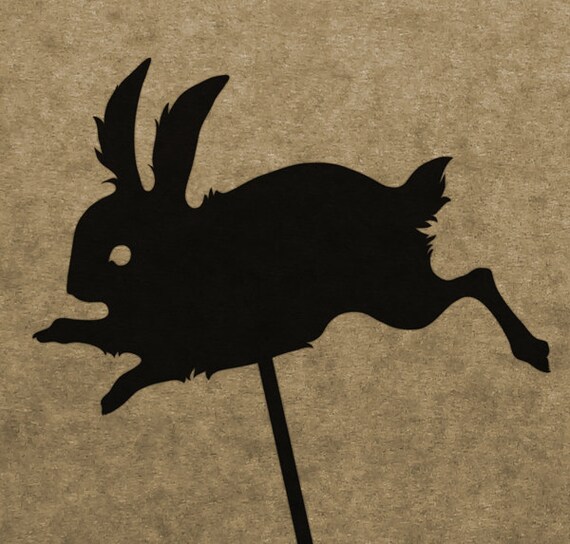 DIY Rabbit Shadow Puppet Pattern DOWNLOAD