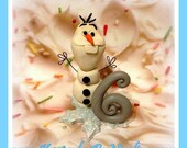 items similar to olaf from frozen cake topper on etsy