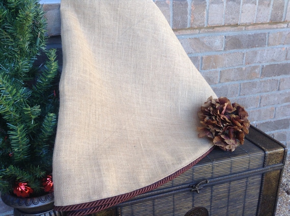 60 inch burlap christmas tree skirt with optional monogram 60 inch burlap christmas tree skirt with optional monogram