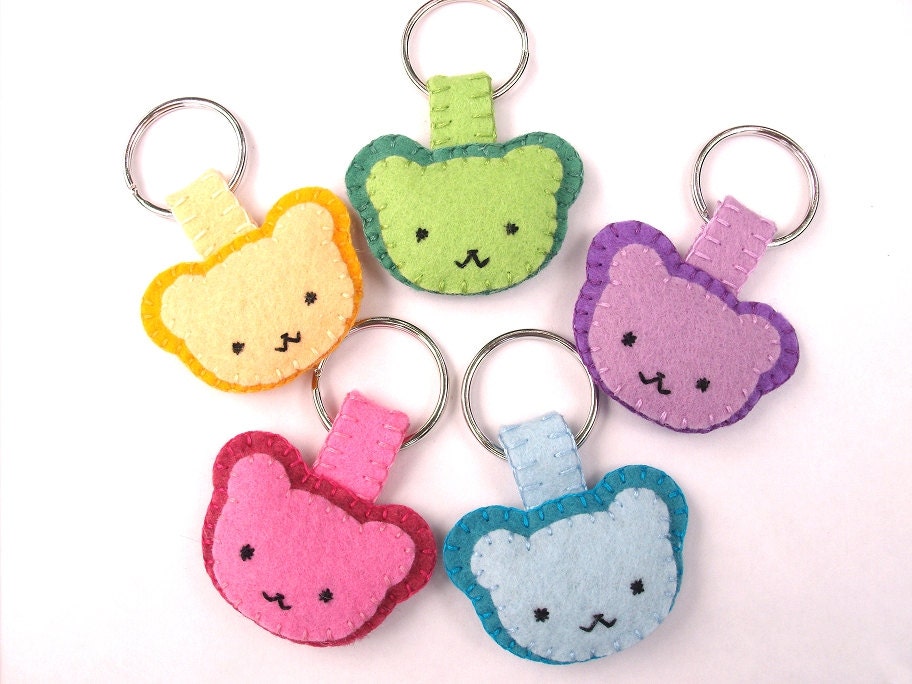 plush teddy bear keychain