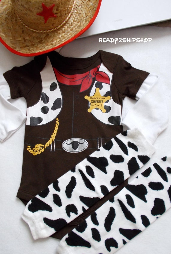 cowboy costume baby boy hat onesie barnyard outfit farm