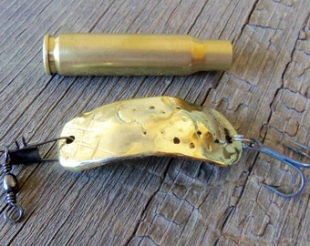 READY TO SHIP Anniversary Gift Men Hunting Gift for Him Gun Bullet Fishing Lure Hunter Hunting Bullet Casing Groom Dad Redneck Wedding Shell