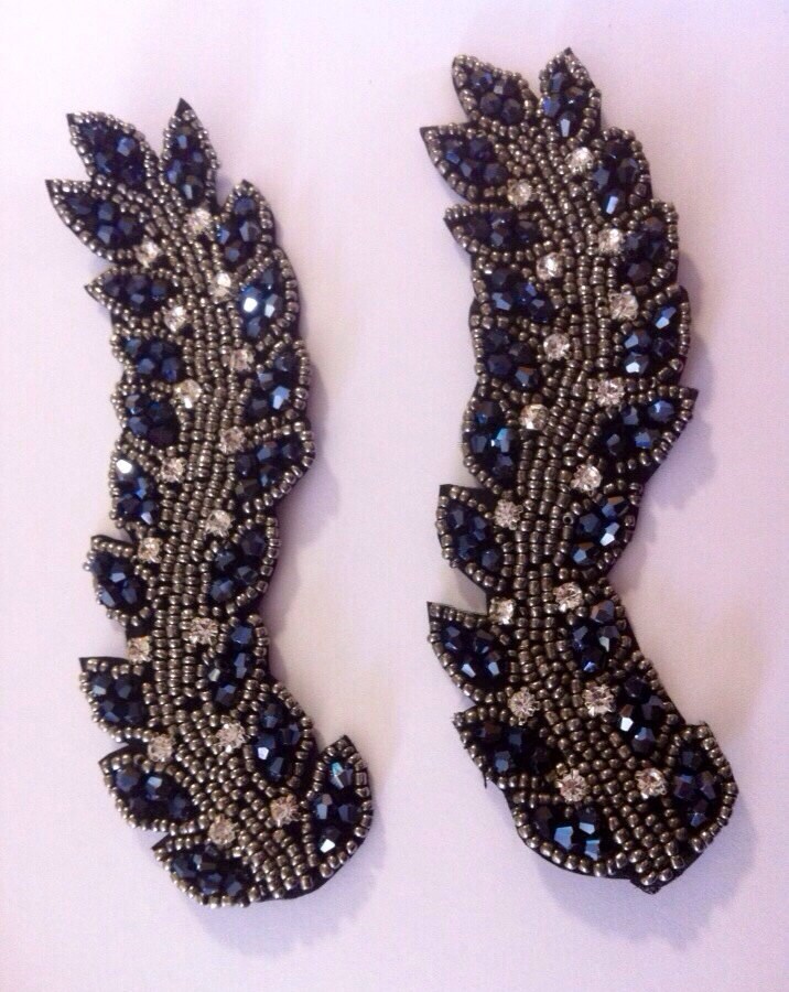 Rhinestone applique 2 pcs