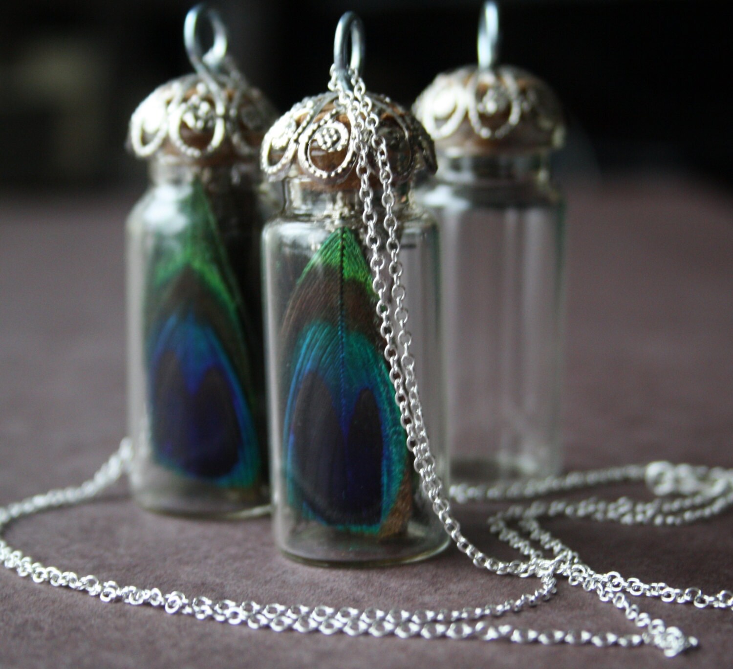 Glass Vial Necklace Steampunk Necklace By Wildroseandsparrow