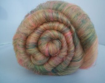 Carded Batts, Spinning Fiber, Merino, Bamboo, 100g / 3.5oz
