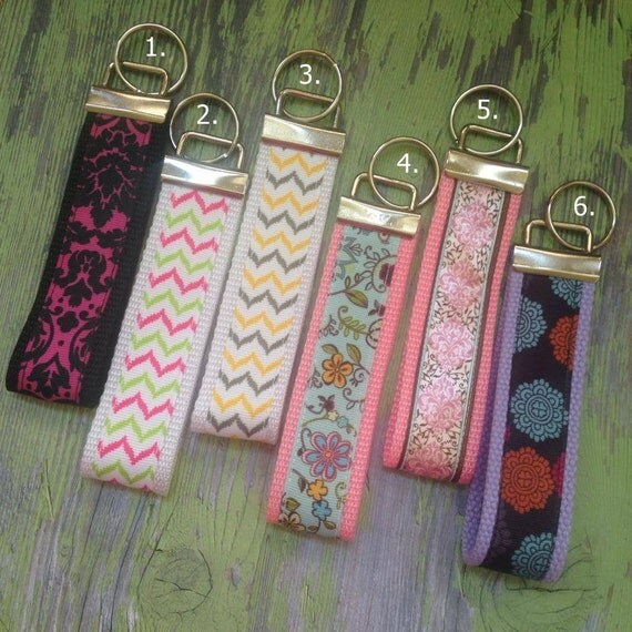 Items similar to Key fobs, keychains, girly keychains, bow keychains
