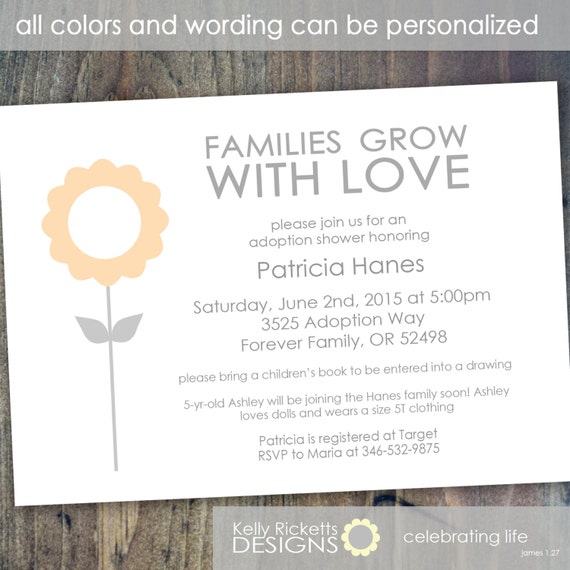 Adoption Shower Invitation Wording 9