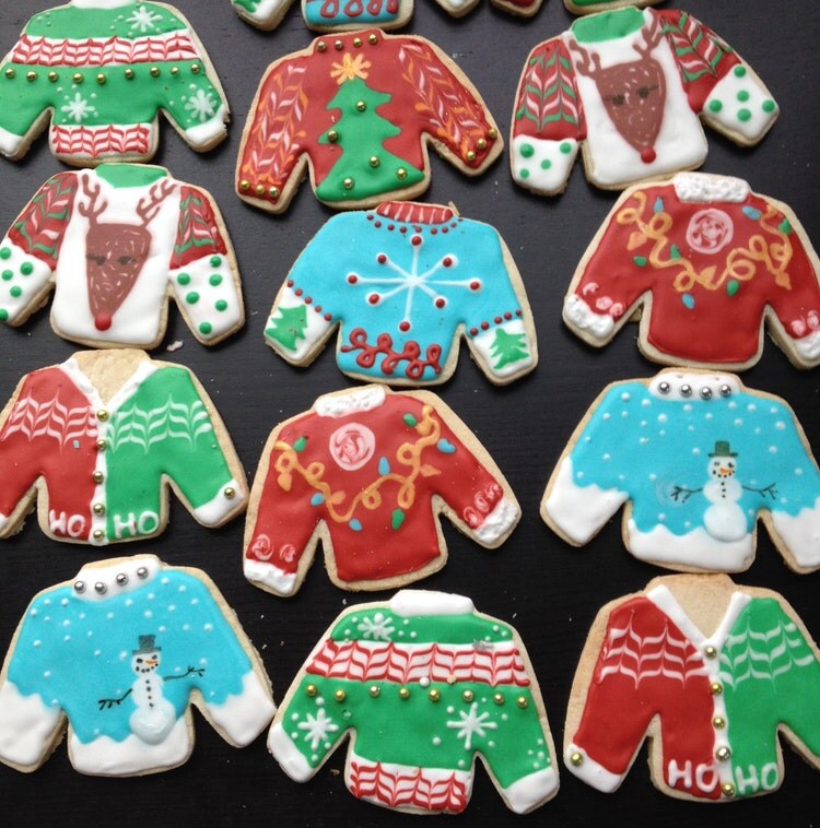 Ugly Sweater Cookies by SweetWildFlour on Etsy