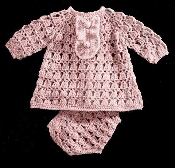 ADORABLE DRESS & PANTIES Baby's Crochet Pattern by KenyonBooks