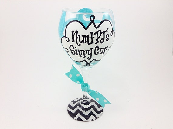 Wine glass monogram