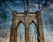 New York Photography, NY Art, New York Prints, Urban Art, NY Photo, Brooklyn Bridge, Blue Twilight Sky, Bridge Photography, Brooklyn Art New York Photography, NY Art, New York Prints, Urban Art, NY Photo, Brooklyn Bridge, Blue Twilight Sky, Bridge Photography, Brooklyn Art