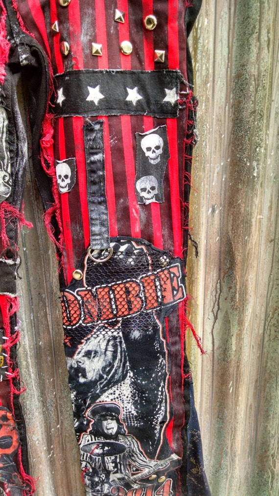 Black Flaired Rob Zombie mens jeans sz. 34 circus rocker pants