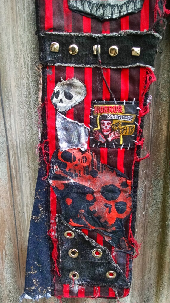 Black Flaired Rob Zombie mens jeans sz. 34 circus rocker pants