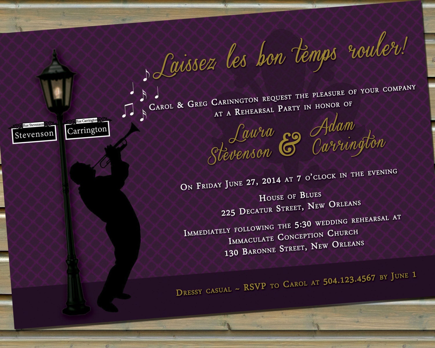 New Orleans Invitations 1