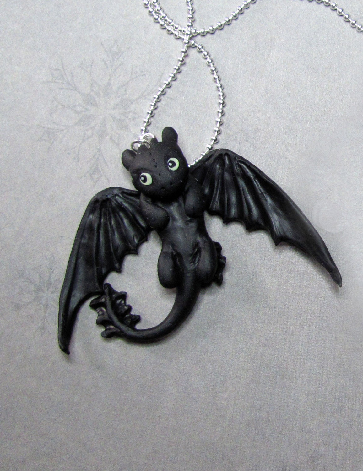 Toothless necklace from the movie How To Train Your by MurphyLab