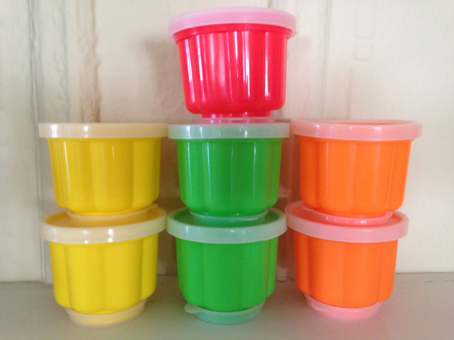 Colorful Vintage Individual Jello Molds // Cups // Containers Haute Juice