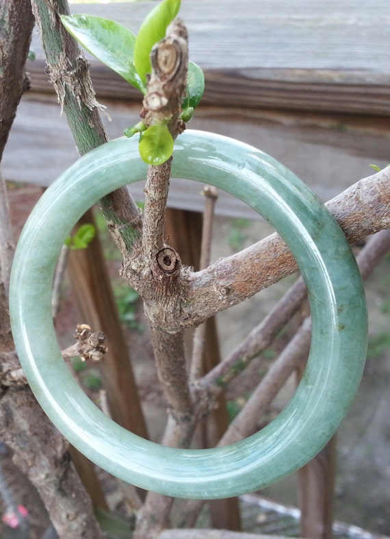 Vintage Genuine Natural Jade Jadeite Bangle Bracelet