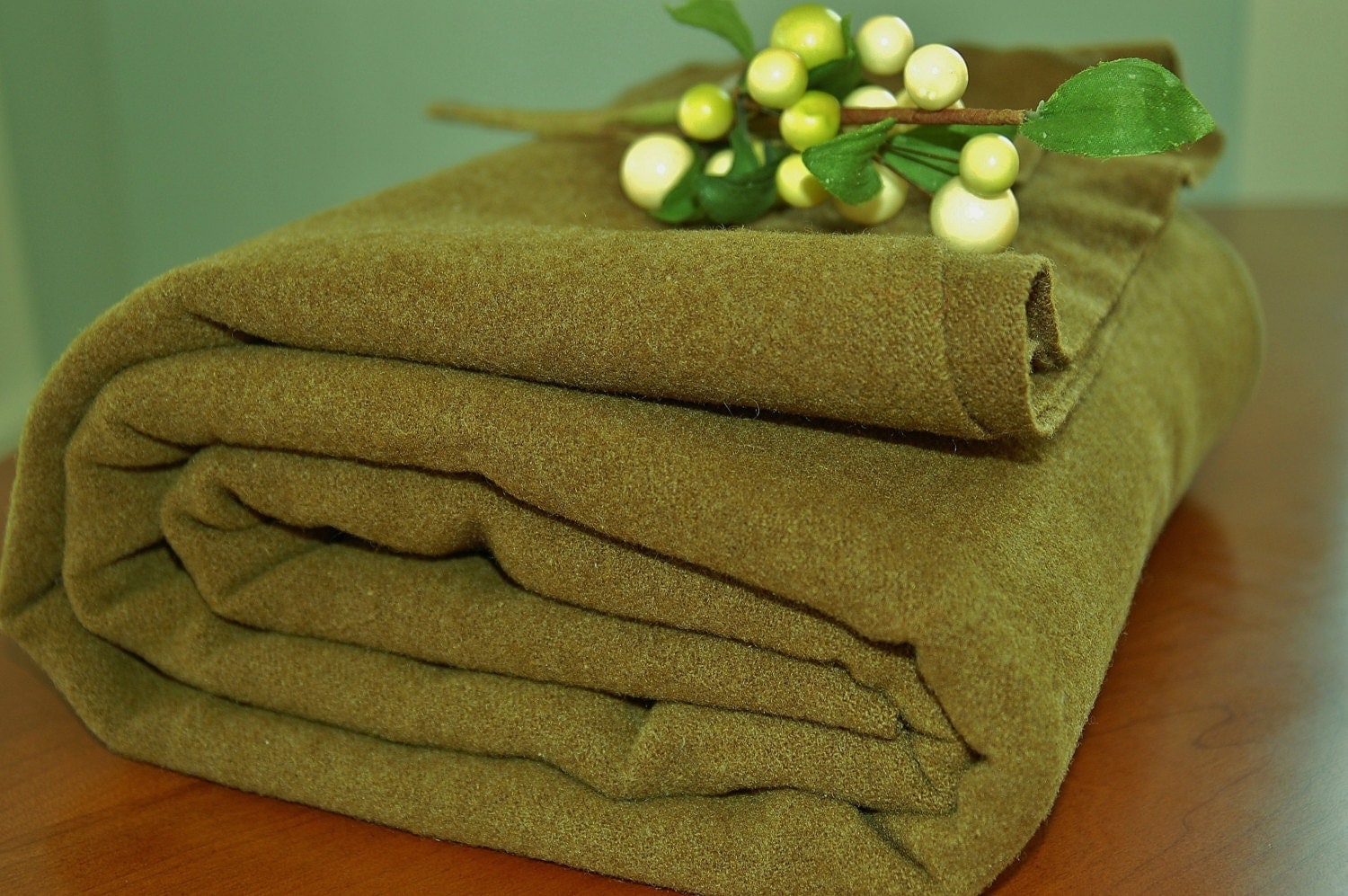 Vintage Wool Army Blanket by Chatham Manufacturing Co. Army