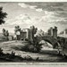Antique Giuseppe Vasi Copperplate Engraving Print Ponte Mammolo Plate #81