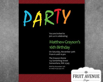 Invitations Template For Teen Boys 8