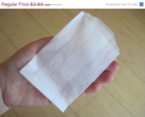 15% off - 25 Bitty Transparent Glassine Bags for Party Favors and more Il_570xn